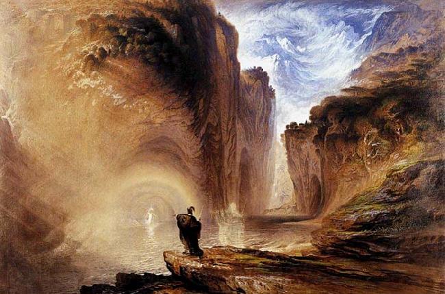 John Martin Manfred and the Alpine Witch Spain oil painting art